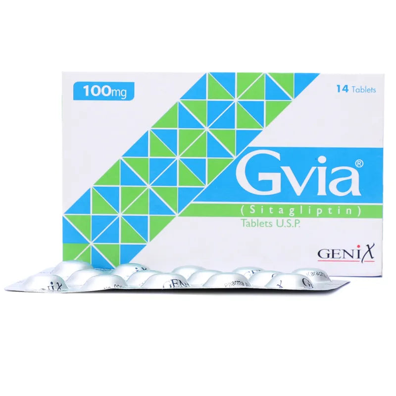 Gvia 100mg Tablet (Sitagliptin) – For Blood Sugar Control in Type 2 Diabetes
