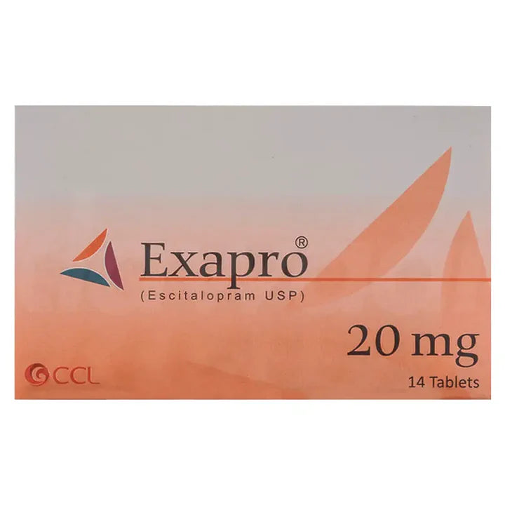 Exapro 20mg Tablets (Escitalopram) – Depression and Anxiety Treatment