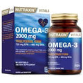 Nutraxin Omega 3 2000mg Capsules for Heart Health & Daily Omega Support