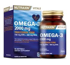 Nutraxin Omega 3 2000mg Capsules for Heart Health & Daily Omega Support