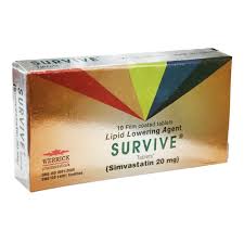 Survive Tablets 20mg – For Cholesterol and Heart Risk Control