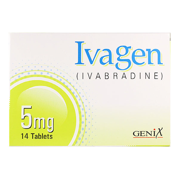 Ivagen 5mg ivabradine tablets for heart rate control Pakistan