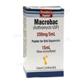 Macrobac Suspension 200mg/5ml – Antibiotic for Bacterial Infections