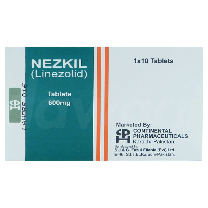 Nezkil 600mg Tablets – Linezolid Antibiotic for Resistant Infections