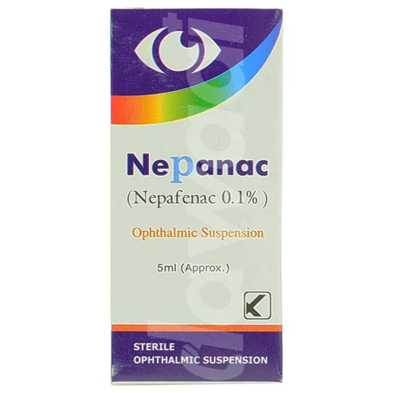Nepanac Eye Drops 0.1% 5ml – For Post Eye Surgery Pain and Inflammation