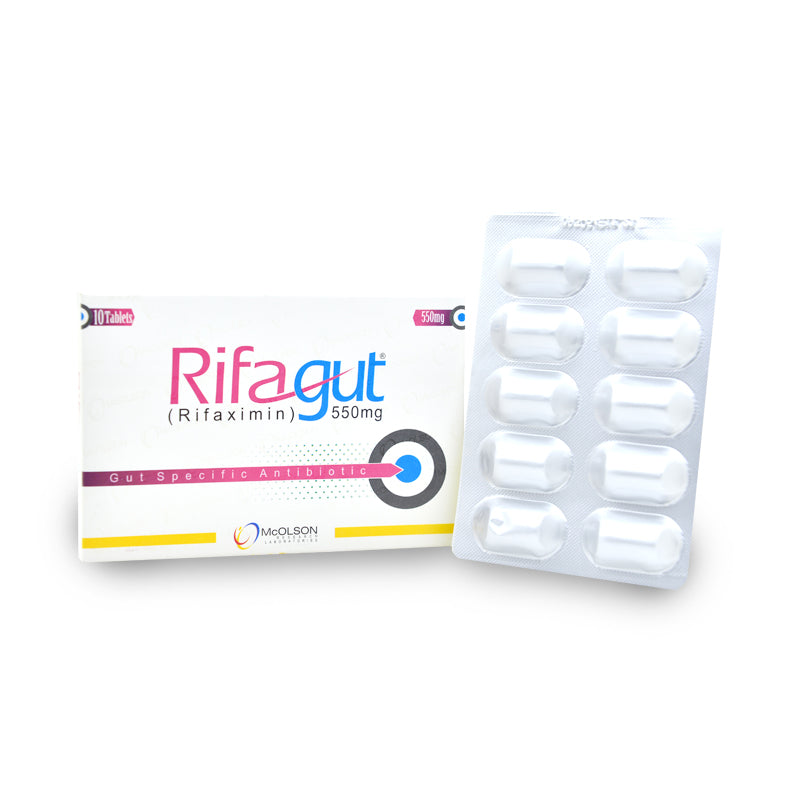 Rifagut 550mg (Rifaximin) – Gut Infection and Diarrhea Control Tablet