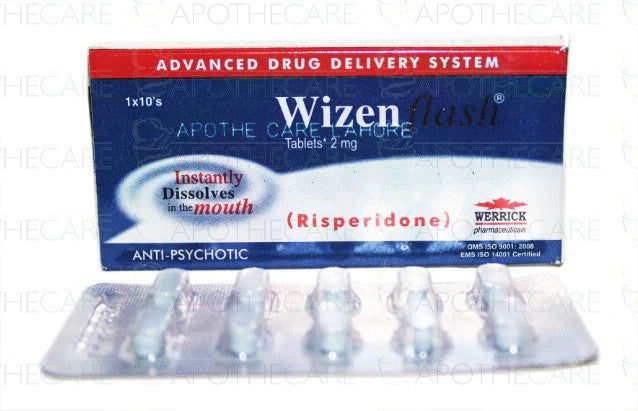 Wizen Flash Tablets 2mg – For Schizophrenia and Behavioural Disorder Management