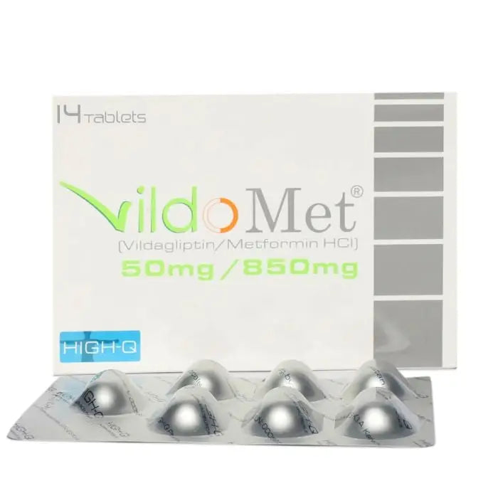 Vildomet 50/850mg (Vildagliptin, Metformin) – Blood Sugar Control Tablet for Diabetes